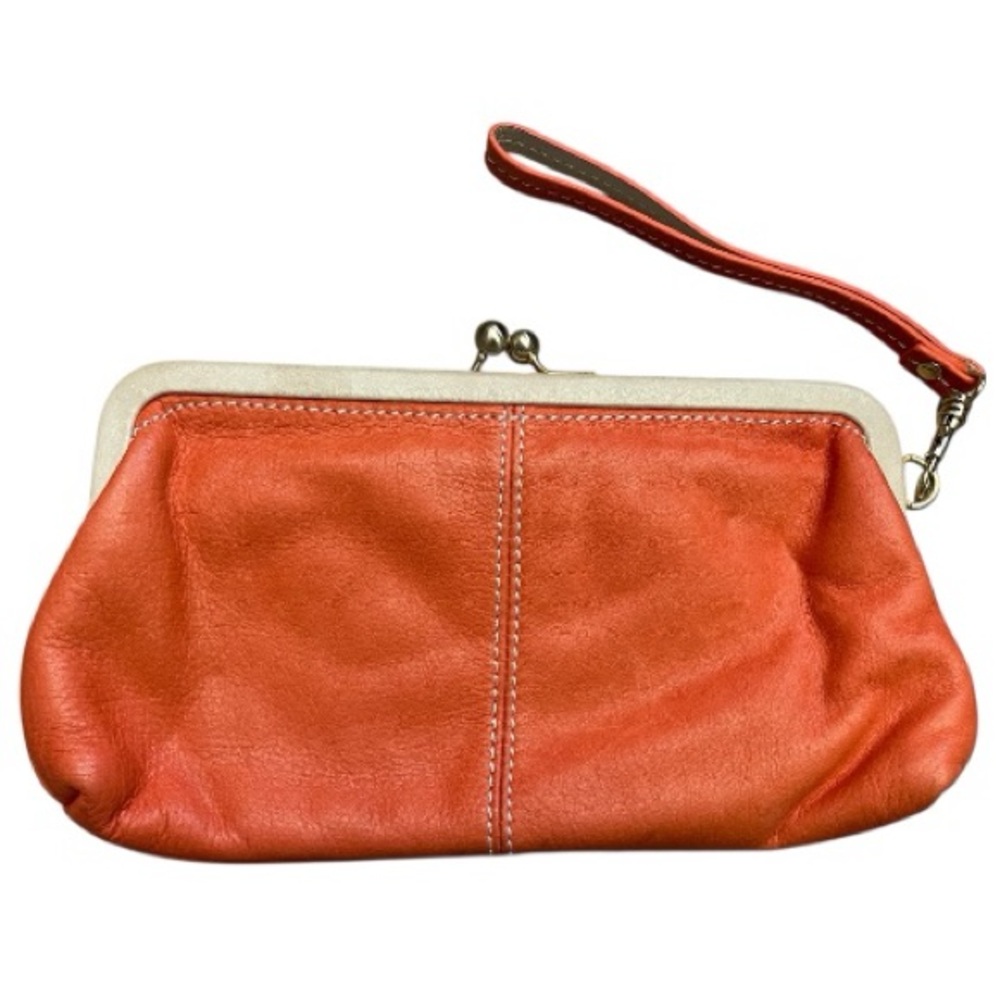 Vintage Liz Claiborne Leather Kiss-lock Wristlet - Picture 8 of 10
